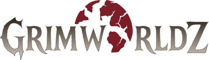 Grimworldz logo — creator of World(s) End, a dark fantasy tabletop skirmish wargame